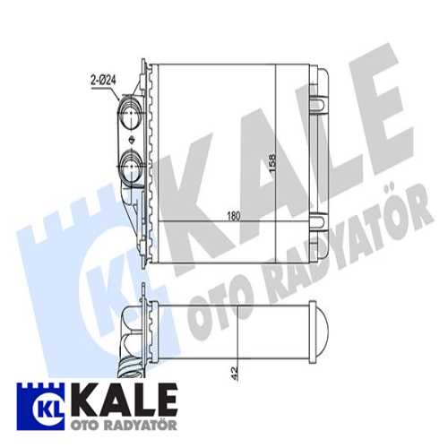 FIAT FIAT 500 / 500C / PANDA /ABARTH 500/500C FIAT KALORIFER RADYATÖRÜ Ürün Görseli