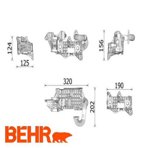 EGR VALFI VE SOGUTUCU RADYATOR , KOMPLE  1.5 ECOBLUE FOCUS/208/301/3008/2008/308/508/PARTNER /RIFTER 18-