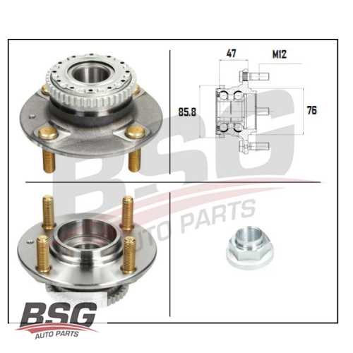PORYA ARKA RULMANLI ABSLI BENZIN-DIZEL ELANTRA/CERATO/MATRIX/COUPE 01-10