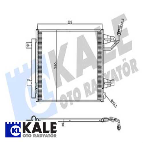 JAPON COLT (Z3) : SMART FORFOUR 04- JAPON KLIMA RADYATÖRÜ 505X388,2X16 Ürün Görseli