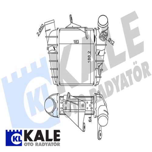 VW POLO-CORDOBA-FABIA VW TURBO RADYATÖRÜ Ürün Görseli