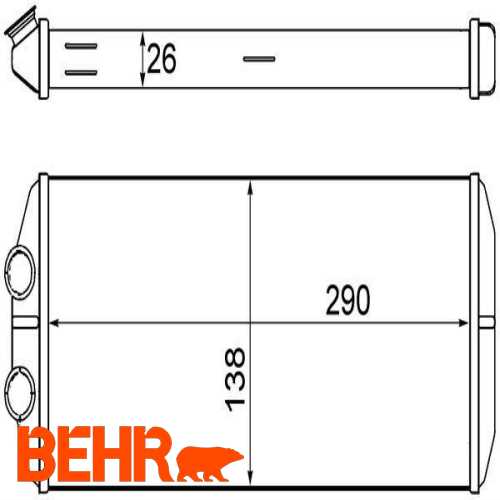 KALORIFER RADYATÖRÜ  B.M PARTNER TEPEE / BERLINGO 08-