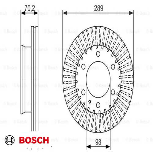 FREN DISKI ÖN ADET BM RANGER  MAZDA BT50 B2500 4x4 4x2 02-12 Ürün Görseli