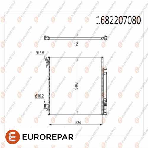KLIMA RADYATÖRÜ KONDENSER BM CLIO IV/LOGAN II/LODGY/DOKKER 12-