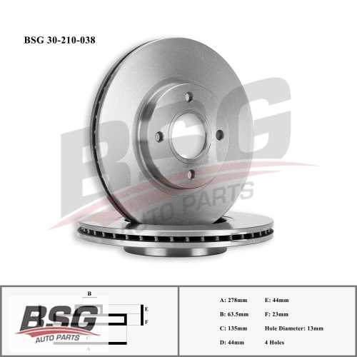 FREN DISKI ÖN ADET / AY11 1125 AA BM COURIER/B-MAX/FIESTA 12- Ürün Görseli