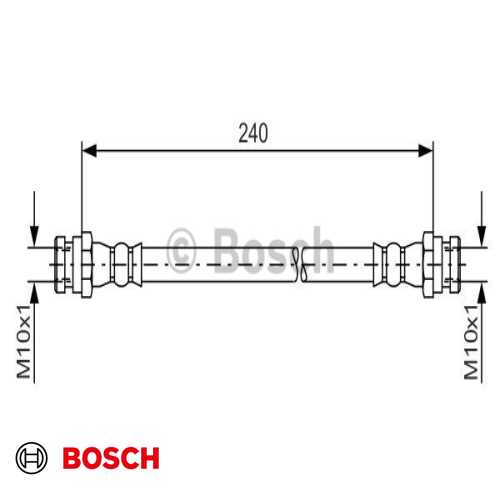 FREN HORTUMU ARKA  BENZIN CARENS/SHUMA 1997- Ürün Görseli