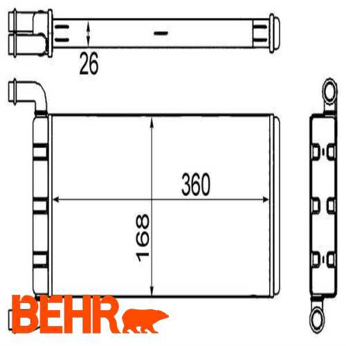 KALORIFER RADYATÖRÜ 8FH 351 333-214 BM CRAFTER-SPRINTER 06-