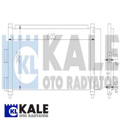 FIAT DOBLO/PUNTO/IDEA FIAT KLIMA RADYATÖRÜ AL/AL(JTD) Ürün Görseli