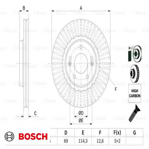 FREN DISKI ÖN ADET : 305 X 5 HAVALI BENZIN-DIZEL TUCSON/I30/KONA 18-/CEED 18-/SPORTAGE 2015-