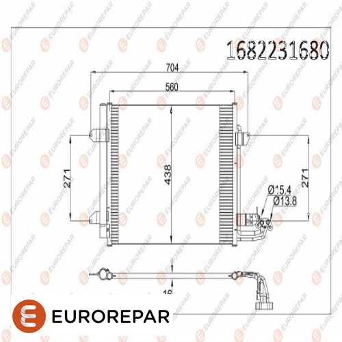 KLIMA RADYATÖRÜ 8FC 351 301-051 BM CADDY-TOURAN 04- Ürün Görseli