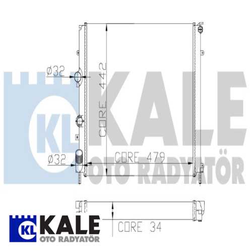 RENAULT KANGO RENAULT SU RADYATÖRÜ 1 SIRA ALB SI Ürün Görseli
