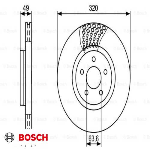FREN DISKI ÖN (ADET FIYATIDIR) 320 MM / CV61 1125 FA/DV61 BM FOCUS/C-MAX/KUGA/GRAND C-MAX/CONNECT 11- Ürün Görseli