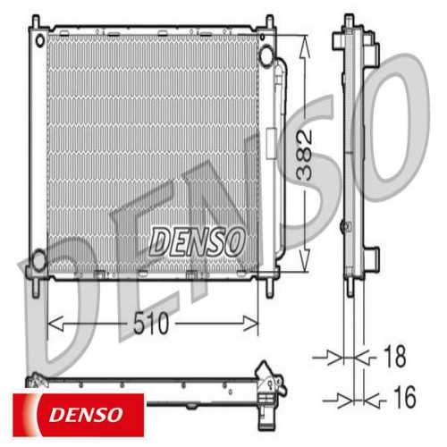 SU RADYATÖRÜ RADYATÖR KOMPLE (MODÜL RAD+CON) BM CLIO III / MODUS 03-