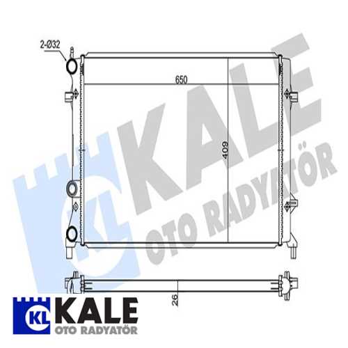 VW JETTA VW SU RADYATÖRÜ 8MK 376 733-664 Ürün Görseli