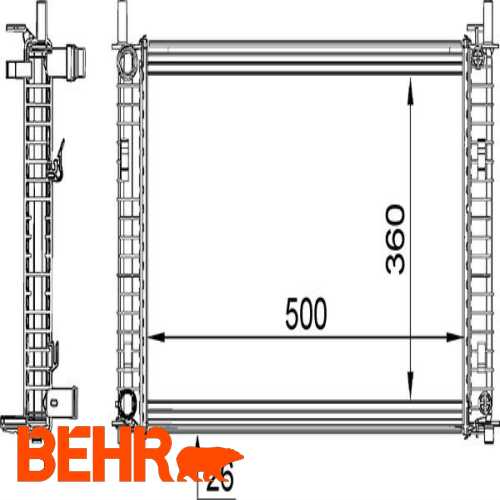 SU RADYATÖRÜ  1.4 TDCI FIESTA-FUSION 02-