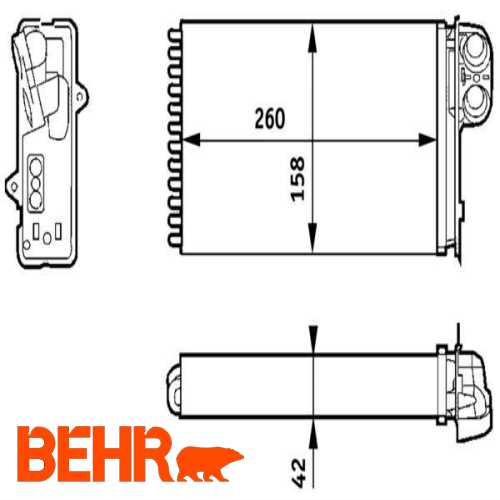 KALORIFER RADYATÖRÜ  BM MEGANE I/SCENIC I 96-