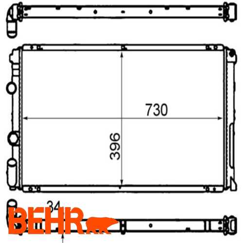 SU RADYATÖRÜ  2.5-2.8 MASTER II 98- Ürün Görseli