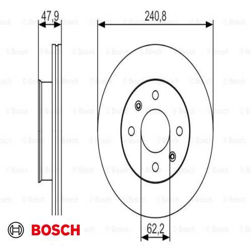 FREN DISKI ÖN ADET : 241 X 4 HAVALI BENZIN GETZ 2003-2011 Ürün Görseli