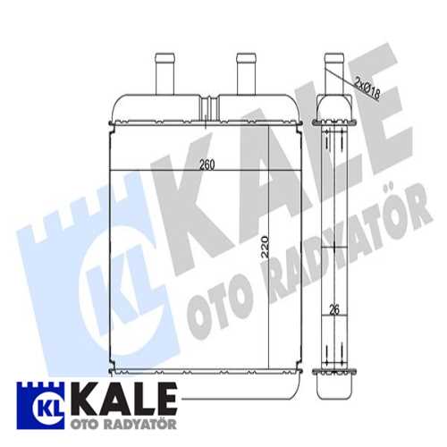 FIAT IVECO DAILY III FIAT KALORIFER RADYATÖRÜ BRAZING Ürün Görseli
