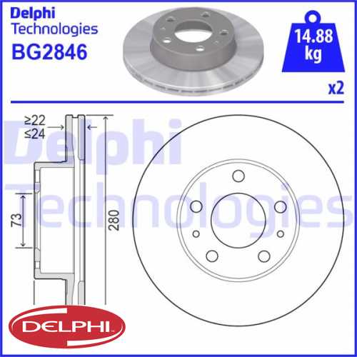 FIAT DUCATO-BOXER-JUMPER FIAT FREN DISKI ÖN 14Q Ürün Görseli