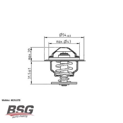 TERMOSTAT 87°C BPY-BWA 2,0 FSI GOLF5-JETTA-PASSAT-A3 04-10 Ürün Görseli