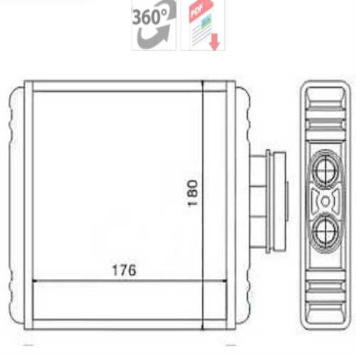 KALORIFER RADYATÖRÜ 8FH351311111 BM POLO-CORDOBA-IBIZA-FABIA 01- Ürün Görseli