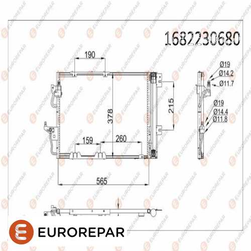 KLIMA RADYATÖRÜ  Z16XER A16XER ASTRA H ZAFIRA B 07- Ürün Görseli