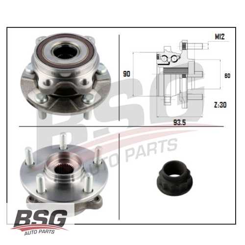 PORYA ÖN RULMANLI 2.0 D4D:2.2 D4D:2.5 Hybrid RAV4 (A3, A4)  : AVENSIS (T27) 1.6 D4D/2.0 D4D 09-18 : VERSO (R2) 1.6 D4D/2.0 D4 06-18 Ürün Görseli