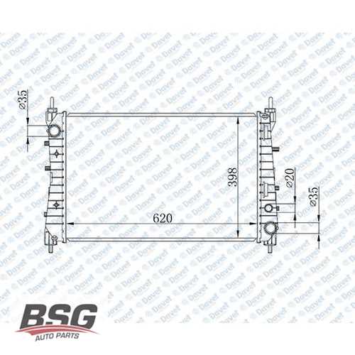FIAT LINEA FIAT SU RADYATÖRÜ BRAZING (621X395X26) Ürün Görseli