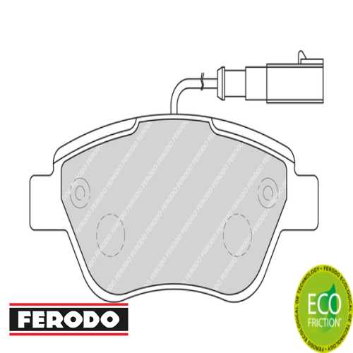 FIAT LINEA/DOBLO/FIORINO/G.PUNTO/CORSA/NEMO-FORD KA FIAT FREN BALATASI ÖN ÇIFT FISLI(KÜÇÜK TIP) Ürün Görseli