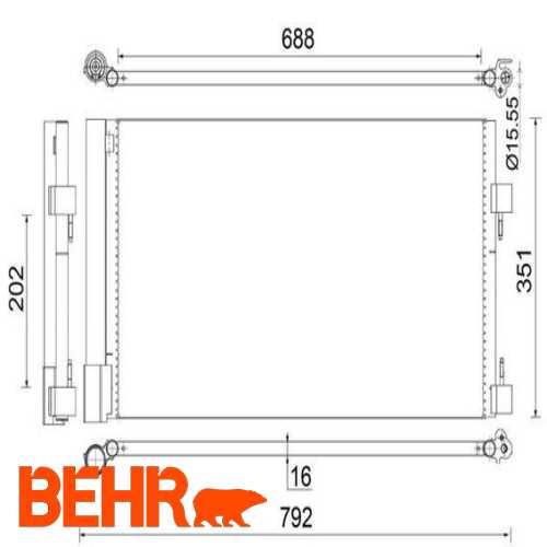 KLIMA RADYATÖRÜ  2.0 16V (BT05, BT0F, BT0W) LAGUNA III (BT0/1) 07-