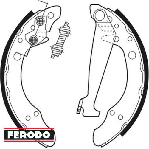 VW GOLF3-POLO CLASSIC-POLO VW FREN BALATASI ARKA GS8092 (PABUÇ) (200 mm)