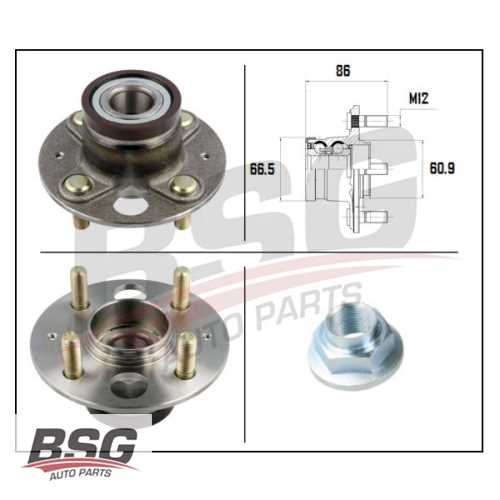 PORYA ARKA RULMANLI : ABS`LI : DISK FREN 1.4 JAZZ (GD) : CITY (GE) 06-08 04-08