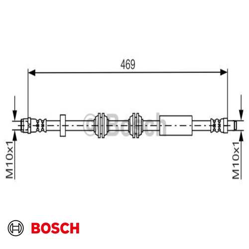 FREN HORTUMU ÖN  469MM BM 205-213-238-CLS257 2014- Ürün Görseli