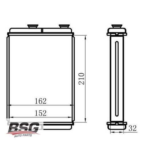 KALORIFER RADYATÖRÜ BRAZING 210X156X32 BM DOBLO / IDEA / PUNTO 01-