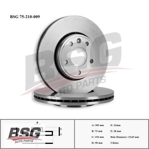 FREN DISKI ÖN 305MM (ADET) ADET FIYATIDIR(KUTU IÇI 2ADET) BM TRAFIC/VIVARO/PRIMASTAR 01- Ürün Görseli