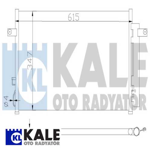 JAPON PICK-UP (D22) JAPON KLIMA RADYATÖRÜ 688X320X18
