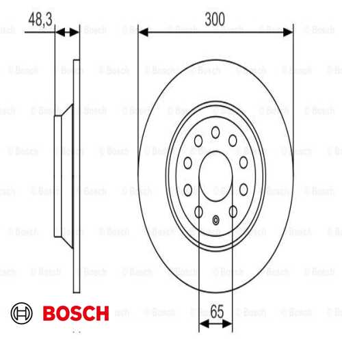 FREN DISKI ARKA DF6504 (ADET FIYAT) BM PASSAT-ARTEON-TIGUAN 15-