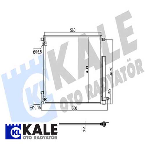 JAPON CIVIC (FC) JAPON KLIMA RADYATÖRÜ 560X431X12 Ürün Görseli