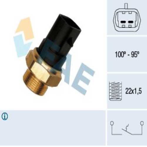 FAN MÜSÜRÜ 95-100 °C 2 FISLI OVAL SOKET BM ASTRA F VECTRA A-B CORSA B OMEGA B 94-02