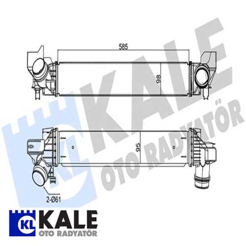 BMW 1F40-1F52-2F45-F46-X1 F48-X2 F39 MINI F55-F56-F57-F58 BMW TURBO RADYATÖRÜ