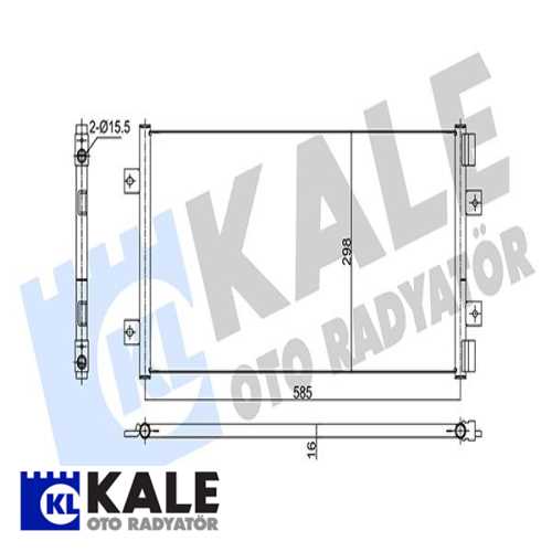 FIAT FIAT PUNTO FIAT KLIMA RADYATÖRÜ ( KURUTUCUSUZ) BRAZING