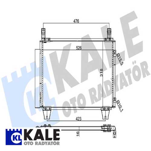 JAPON YARIS JAPON KLIMA RADYATÖRÜ Ürün Görseli