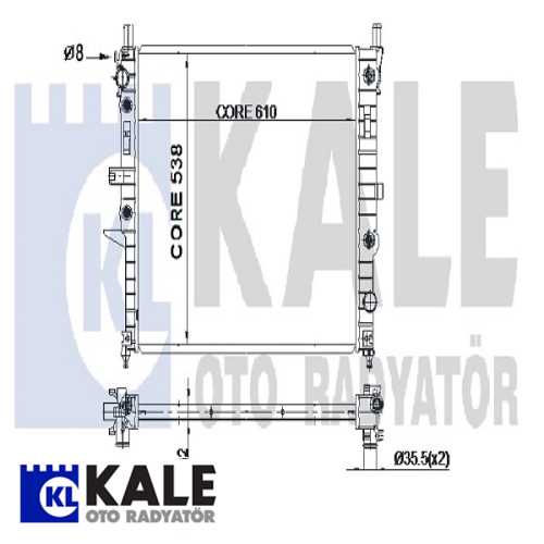 MERCEDES W163 MERCEDES SU RADYATÖRÜ Ürün Görseli