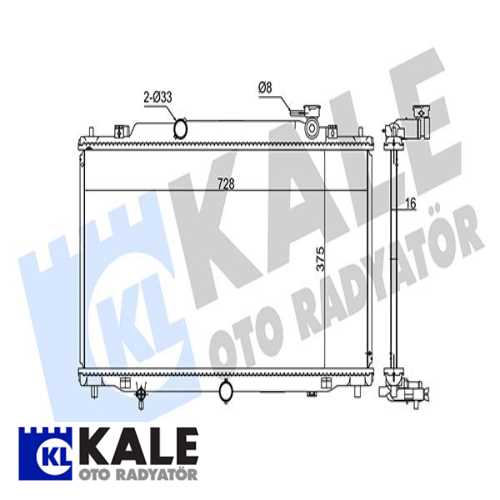 JAPON MAZDA 6 (GJ, GL) JAPON SU RADYATÖRÜ 375X728X16