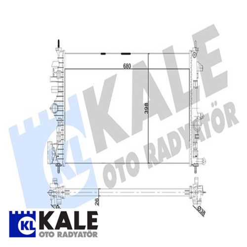 OPEL INSIGNIA A OPEL SU RADYATÖRÜ 680X398X26 MT Ürün Görseli