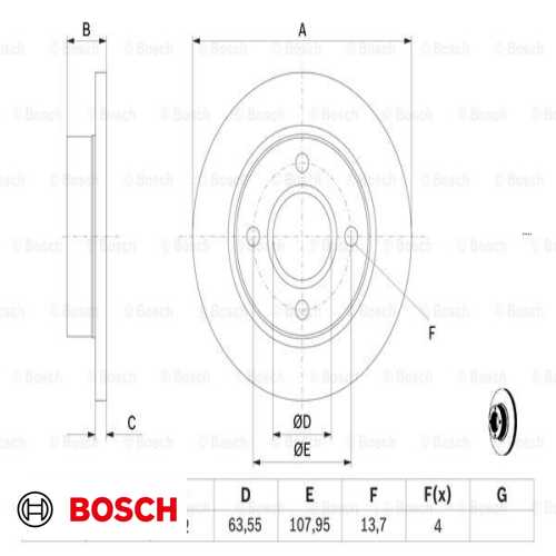 FREN DISKI ÖN (ADET FIYATIDIR)  DÜZ TIP 240 MM BM FIESTA/KA 89-08 Ürün Görseli