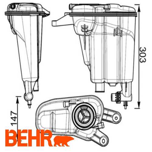 RADYATÖR YEDEK SU DEPOSU GENLESME KABI BM A4-A5 08- Ürün Görseli
