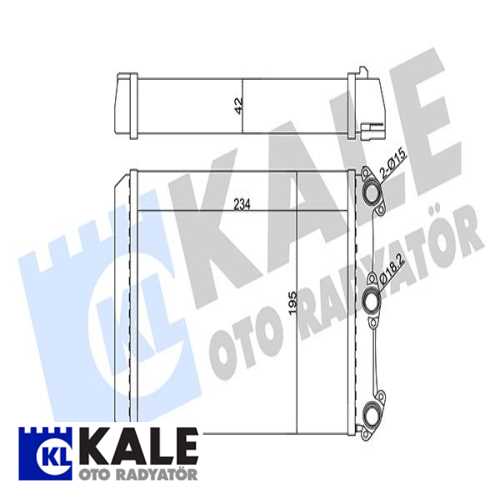 MERCEDES 123 MERCEDES KALORIFER RADYATÖRÜ Ürün Görseli