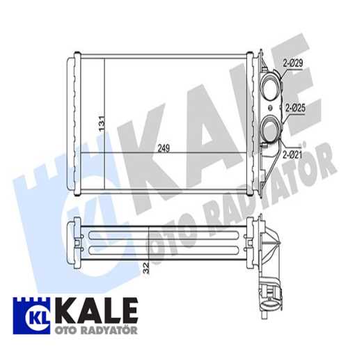 PSA 307 PSA KALORIFER RADYATÖRÜ MANUEL KLIMA Ürün Görseli